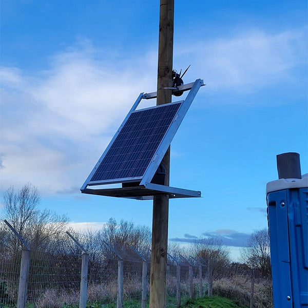 4G zoom and pan camera with solar power installed at Fishery