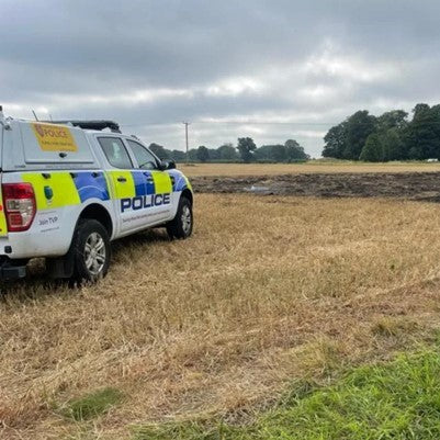 30 tonnes of hay set on fire in village field near Banbury